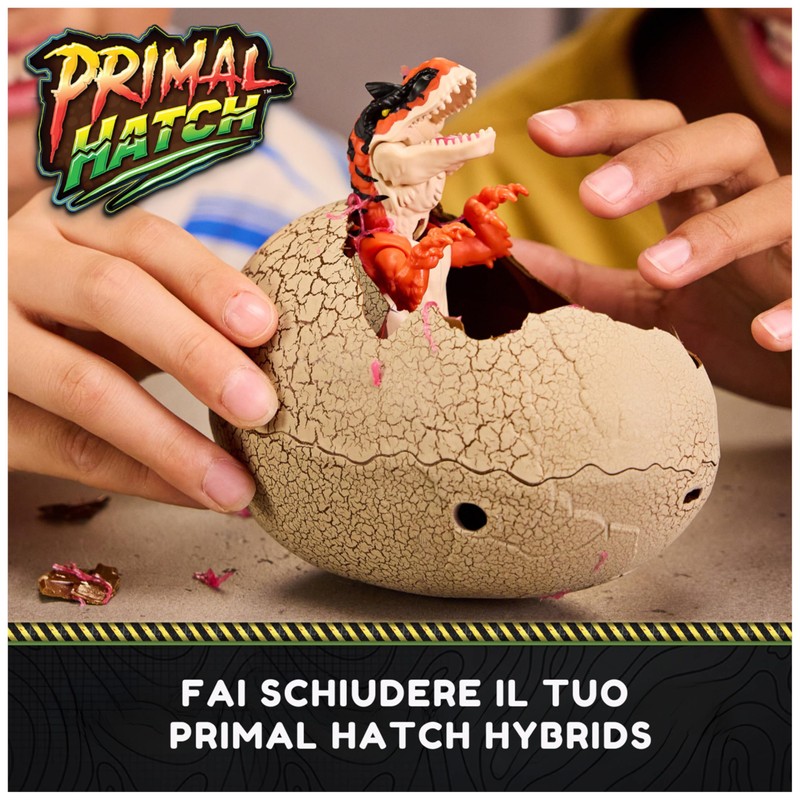 Primal Hatch Hybrid Hatchers, Giocattolo Dinosauro & Uovo che si