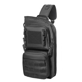 PSKOOK Archery Back Arrow Quiver | Adjustable Ambidextrous Dual-sided Carry for Compound/Recurve Bows, Hunting & Target Practice (Black)
