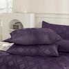 JELLYMONI 2 Pack Purple Pillowcases Standard Size, Soft Microfiber Geometric