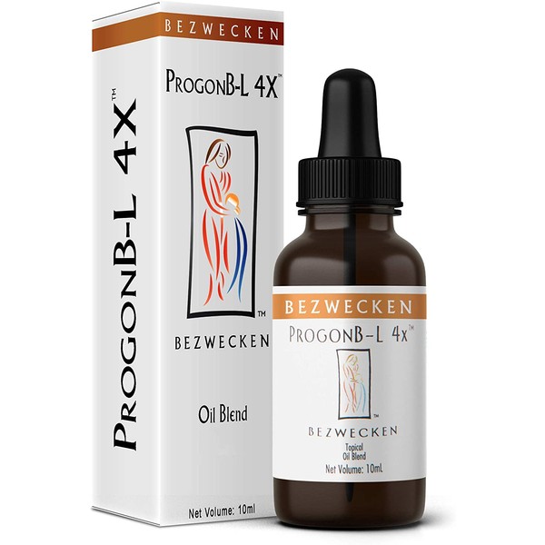 Bezwecken - ProgonB-L 4X - 10mL Topical Oil Blend - Professionally Formulated PMS & Pre-Menopause Symptom Support - Safe, Natural, Paraben Free - 30 Day Supply