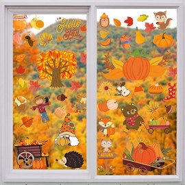 Autumn Stickers, Thanksgiving Themed Stickers, Window Stickers Autumn, Thanksgiving Window Stickers, Children's Stickers, Autumn Decoration for Thanksgiving and Autumn Festival
