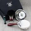 Rötlichbraun Antique Special Collection 4 Piece Shaving Set: Razor with