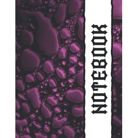 Notebook: Water Drops - Pink: 120 page, College Ruled 8.5 x 11