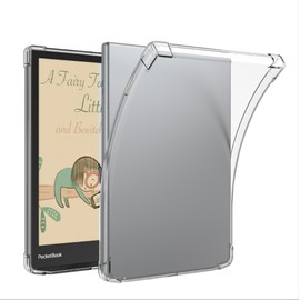 GIOPUEY Case for Pocketbook InkPad Color 2, Soft TPU Back Cover, Thin Cover, Airbag Protection, Case Compatible with Pocketbook InkPad Color 2 Transparent
