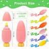 ESSALOO 6 Colours Mini Highlighter for Children, Pack of 24