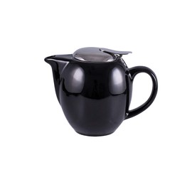 Avanti Camelia Ceramic Teapot, 350ml, Pitch Black