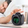 VIFERR Electronic Projection Alarm Clock LCD Digital Clock Bedside Clock
