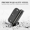 Sophia 4 Pack Self-Closing Door Hinge 3.5 Inch Rounded 5/8