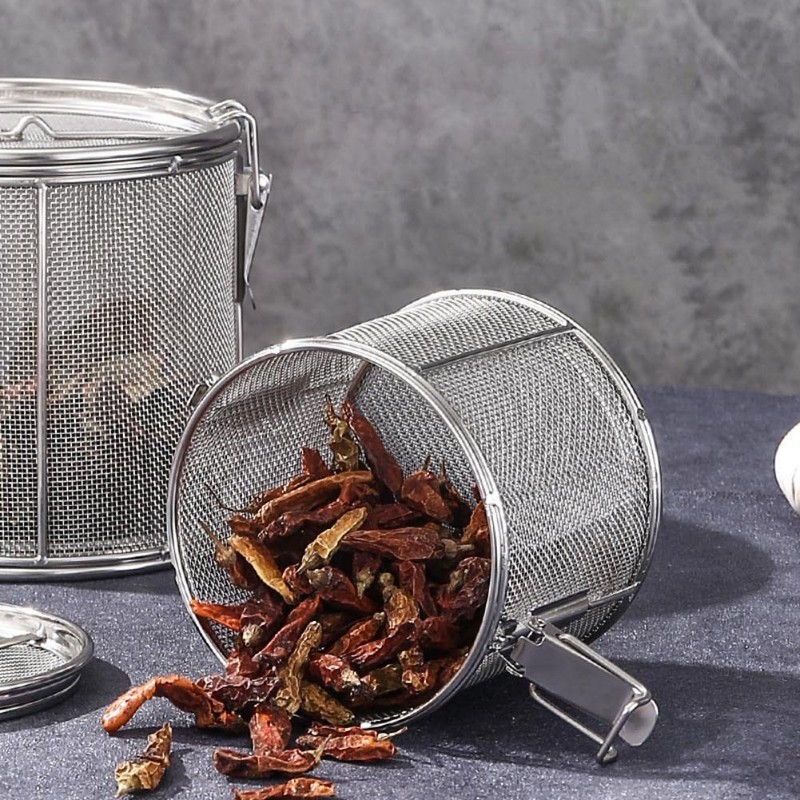 Tea Ball Infuser, Stainless Steel Fine Mesh Seasoning Strainer with