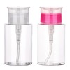 MFUOE 2pcs 150ml Nail Polish Remover Pump Dispenser Empty Bottle