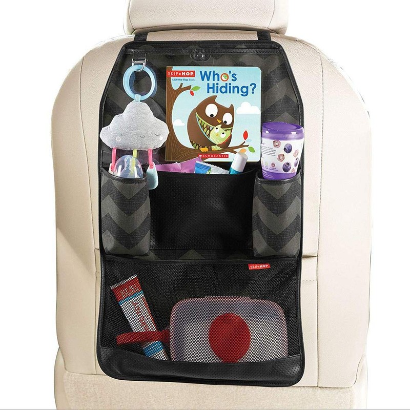Skip Hop Back Seat Car Organizer, Style Driven, Black, 0.6