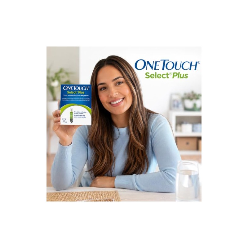 One Touch Select Plus Flex Paquete 75 Tiras Para Glucómetro