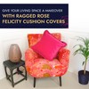 Ragged Rose Felicity Fringe Velvet Cushion Cover - 50cm x
