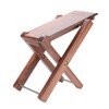 Adjustable Guitar Foot Rest with Walnut Wood, Folding Stool Design