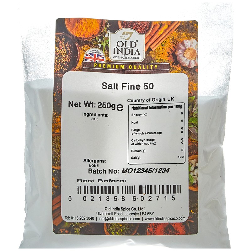Old India Salt Fine 50 250g