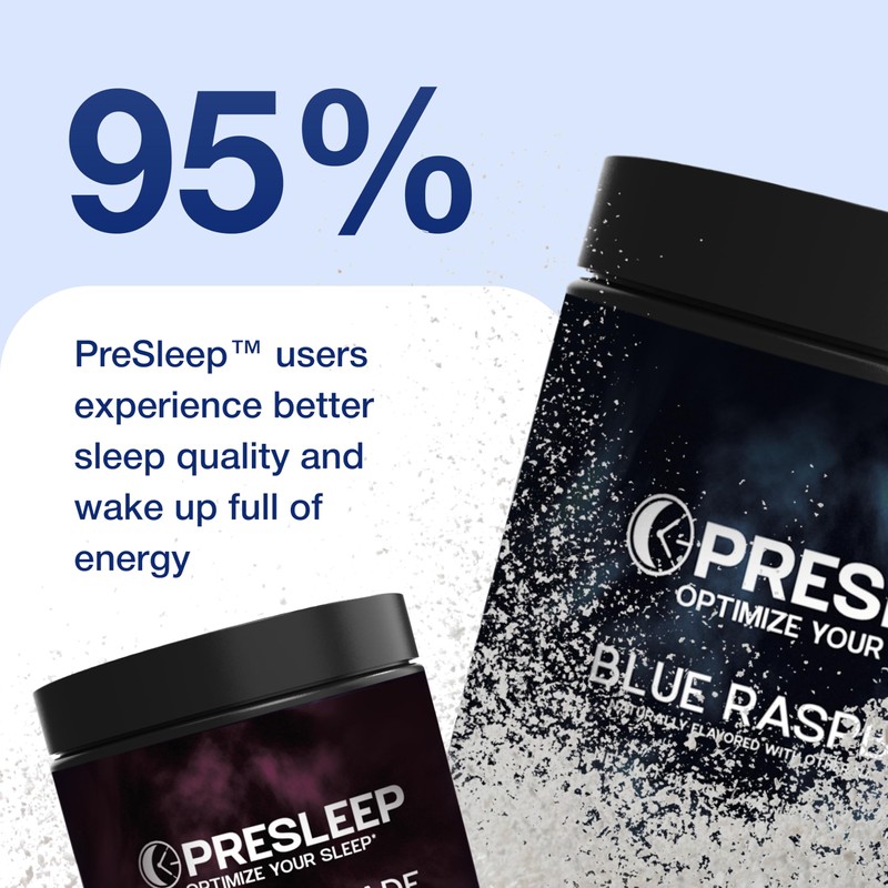 PreSleep Natural Sleep Powder – Melatonin-Free Sleep Aid with Magnesium