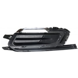 For Chevy Cruze 2015 2016 Bumper Cover Grille Driver Side | Front | Made of Plastic | For Use w/Daytime Running Light | Black | w/Chrome | Replacement For GM1038184 | 94516100