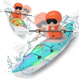 Unbranded Kayak Boat for Kids 2.4Ghz Racing Kayak Control Shark Boat Toys with LED Lights
