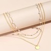 Gold Layered Necklace for Women Stocking Stuffers for Women Paperclip