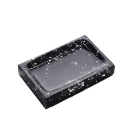 LUANT Resin Soap Dish, Soap Dispenser, Toothbrush Holder & Tumbler Bathroom Accessory 5 Piece Set (Black)