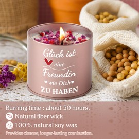 PRSTENLY Beste Freundin Geschenke für Valentinstag, Geburtstagsgeschenke Freundin Kerzenhalter Geschenke für Frauen, Jahrestag Hochzeit Geschenk, Geburtstagsgeschenke für sie, Geschenk für Muttertag
