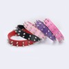 FUNAT Double Row Pet Collar with Studs, Rivet Collar for