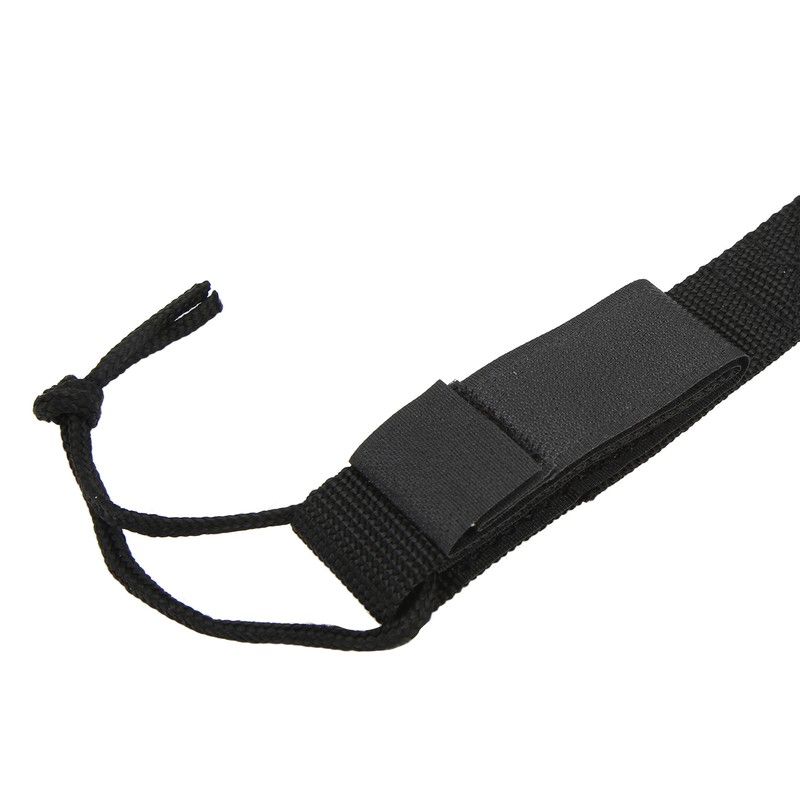 Surfboard Leash High Elasticity TPU Black Adjustable Coiled Surfing Leg