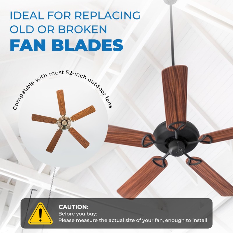 OHLECTRIC 20" Fan Blades - Fan Replacement Blade For 52"