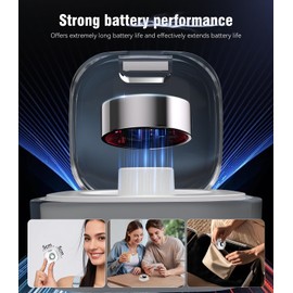 XSWCCJJ 6.0 Smart Ring and Charging Case【Industry First – 0 Measurement Error】【IP68 Waterproof】 2025 Smart Ring Women & Men for Sleep Tracking Wearable Device, SpO2, Fitness ring Silver 8#