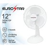 EUROSTAR FDF12W 12" Desktop Fan, White
