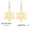VASSAGO Star of David Earrings for Women Jewish Star with