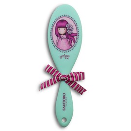 Santoro Gorjuss Girls Cherry Blossom Hairbrush - Turquoise