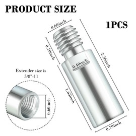 5/8"-11 Thread Angle Grinder Extension Shaft for Car Polisher,Angle Grinder Attachments Expand Connection of Buffering Pads and Angle Grinder,Universal Angle Grinder Extension