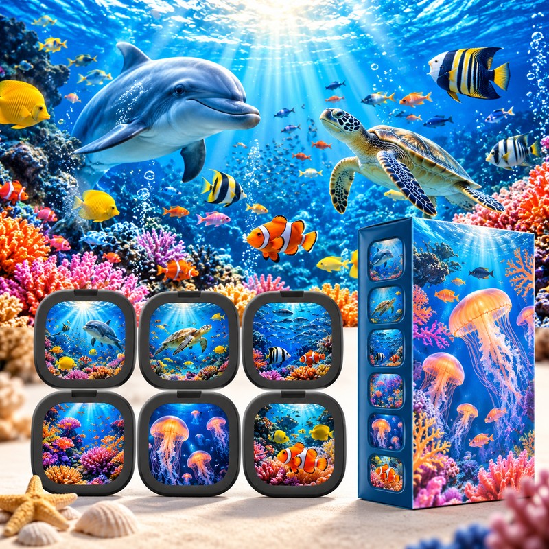 Galaxy Projector Pro Ocean Disc Set – 6 Replaceable 4K