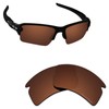 Alphax Dark Brown Optimized Polarized Engraved Replacement Lenses for Oakley