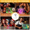 YUYIUS LED Acrylic Message Board, Light Up Acrylic Dry Erase