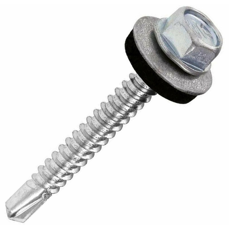 20mm Roofing Screws with Rubber Sealing Washer (Pack of: 10)