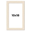 10x18 Distressed/Aged White Washed Wood Picture Frame with UV Acrylic