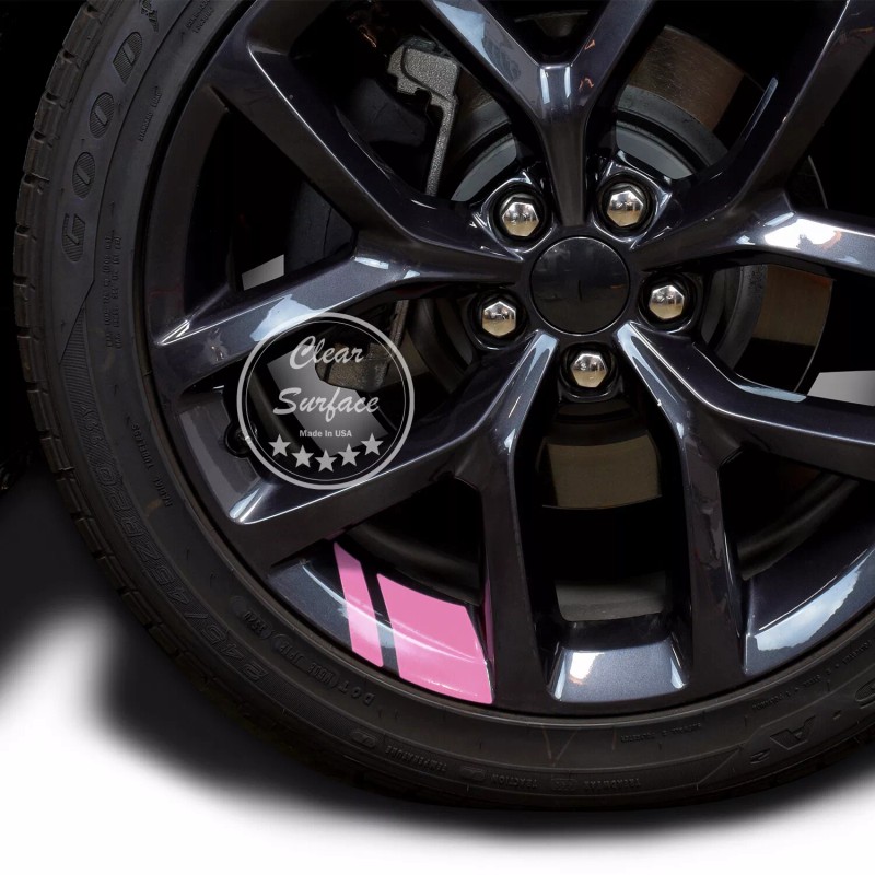 ClearSurface Wheel Rim Vinyl Decal Sticker Hash Mark Stripe Overlay