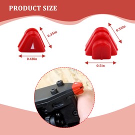 Replacement Milwauke No Mar Pad Nose cushion no mar tip 42-38-0009 Fit for Milwauke PIN Nailer 2540-20 And Milwauke 23 Gauge Compact Cordless Pin Nailer(set of 8)