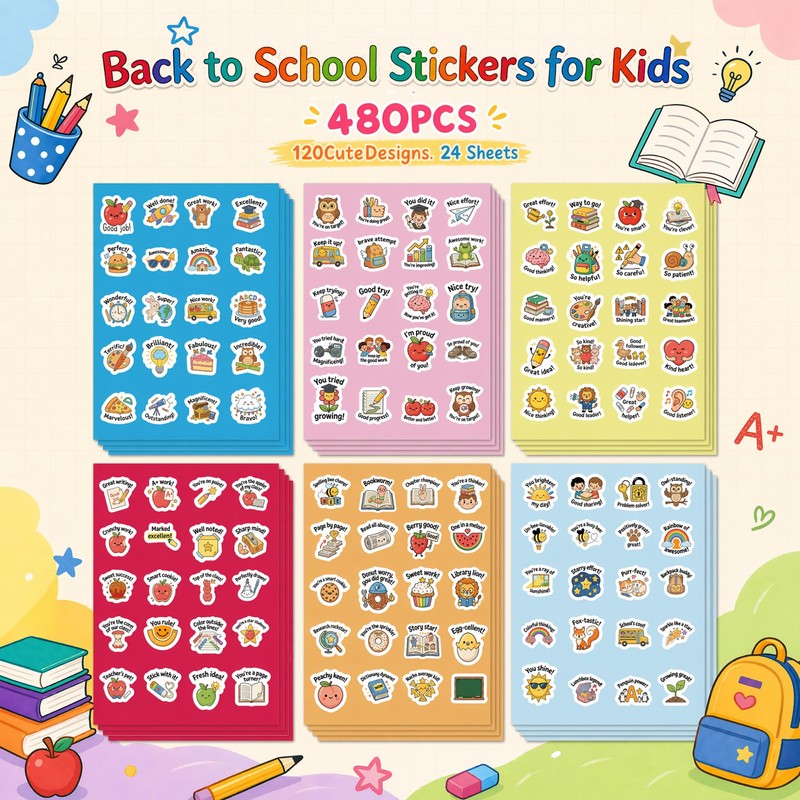 Classroom Must Haves - 480 PCS Teacher Reward Stickers for