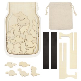 PATIKIL PATIKIL Magnetic Reward Jar, Dinosaur Jar Magnetic Classroom Reward Chart for Good Behavior Home Classroom Management Tools Training Prizes with 2 Magnets, Wood Color