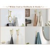 KAMANINA Curtain Holdbacks for Wall, Modern Cap Finials, Warm Gold