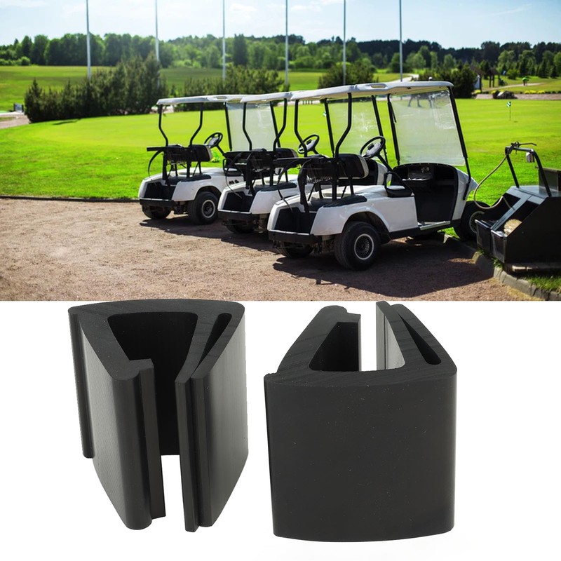 2pcs Golf Cart Fixing Clip Rubber Cart Front Windshield Clip