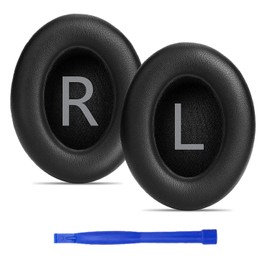 Proxima Direct Ear Cushions Earpads for Bose Noise Cancelling Headphones 700 NC700 Black, Complete with Shaped Scrims with 'L and R' Lettering Replacement Ear Pads for Bose NC700 Earphones,Black