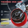 USCaster 6inch Scaffolding Wheels Set of 4 -Heavy Duty Locking