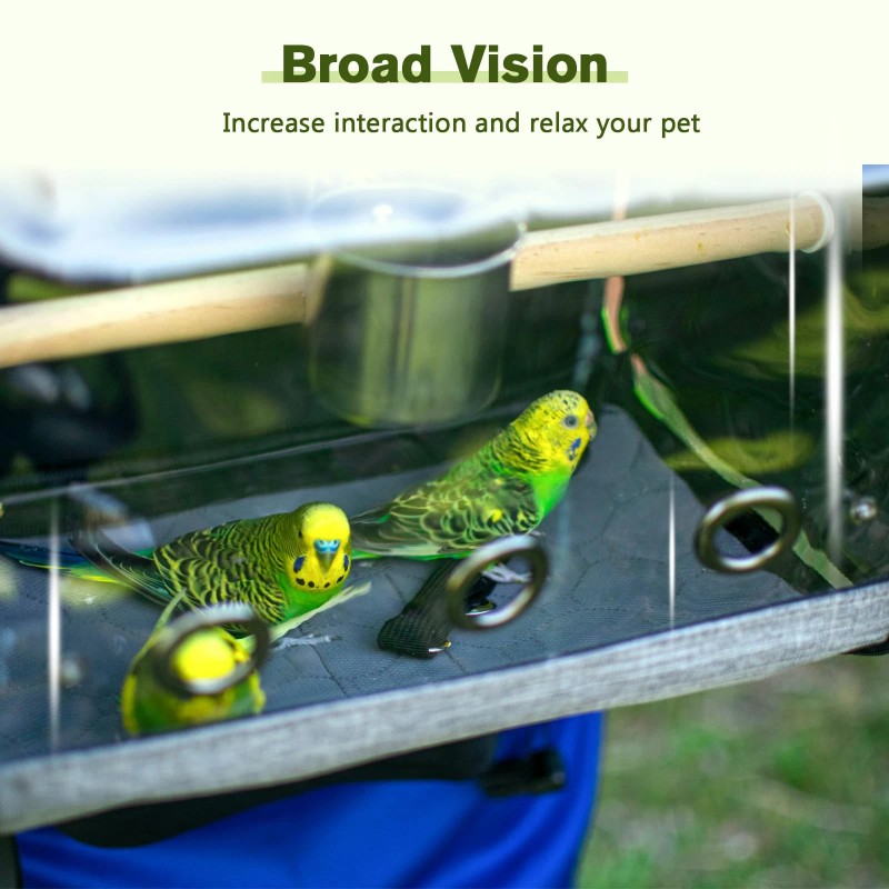 Pecute Bird Carrier Backpack, Parrots Bird Backpack with Visible Window,