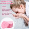 50 Pieces Heart Shape Sponges Compressed Natural Sponge Scrub Sponge