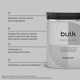 Bulk Complete Zen Capsules, Pack of 120, 30 Servings