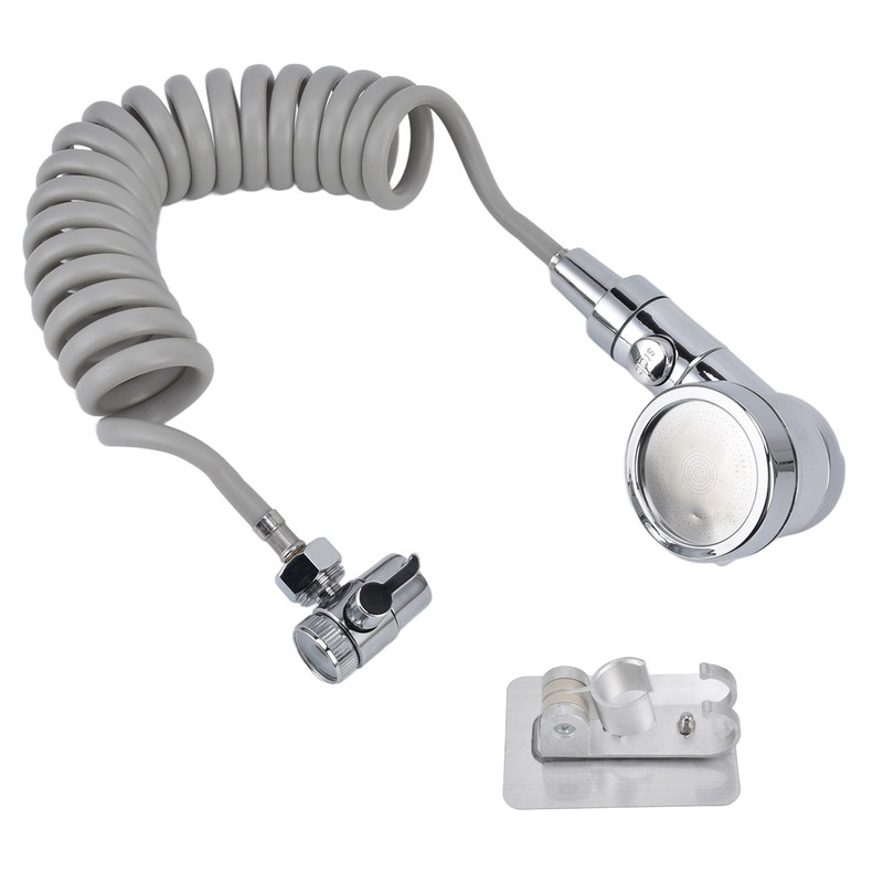 Sink Shower Sprayer Stretchy Hose Adjustable Mode Faucet Sprayer Attachment